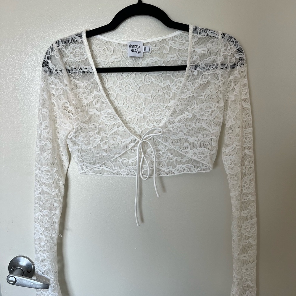 lace bolero top